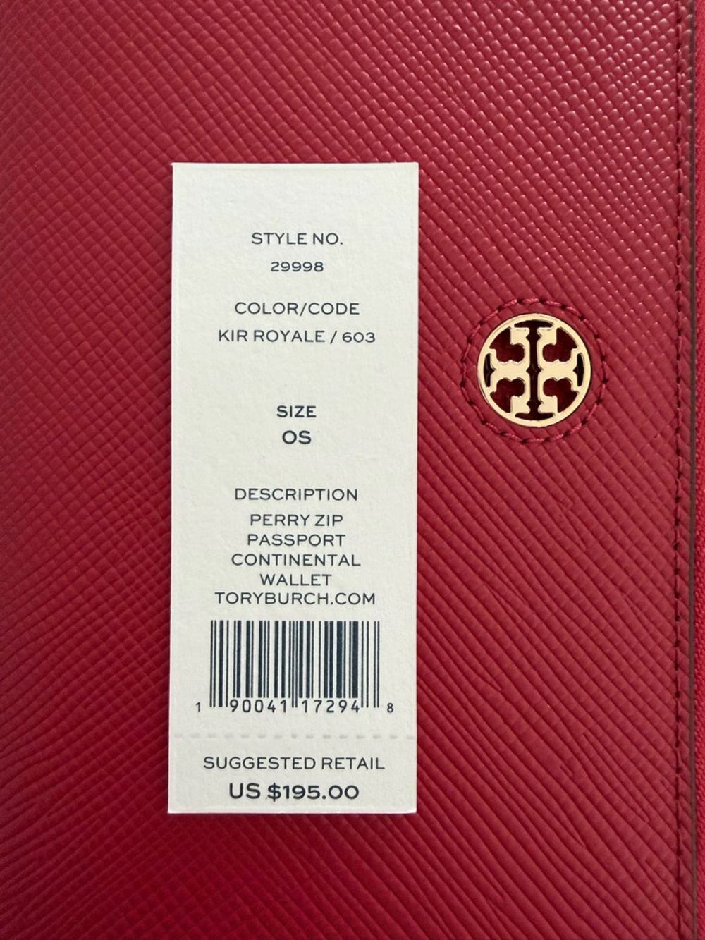 Tory Burch Perry Zip Passport Continental Wristlet Wallet - Picture 3 of 7